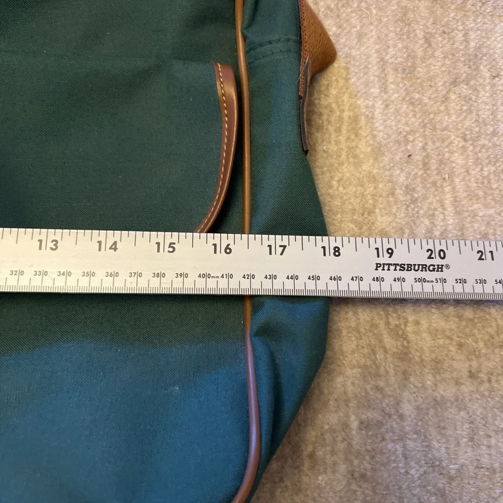 Ralph Lauren Green With Brown Leather Bag 17